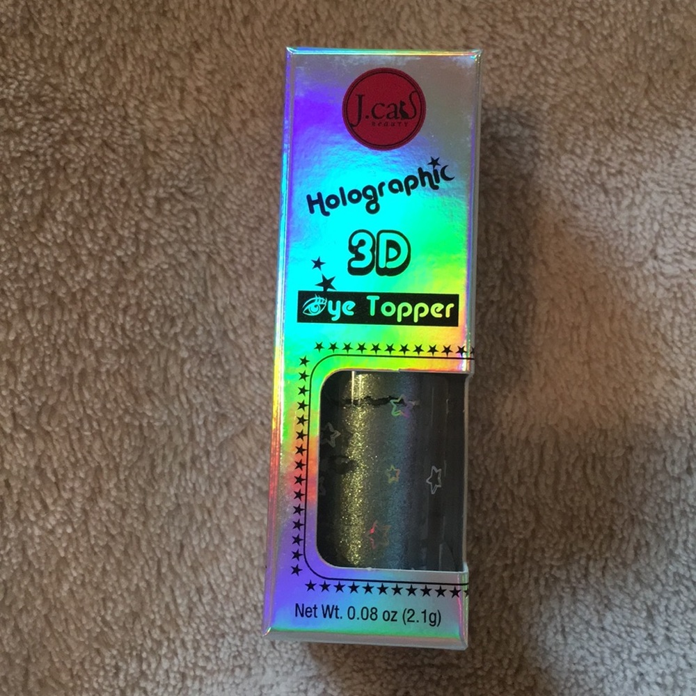 Holographic 3d Eye Shimmer Eye Topper Silver NWT
